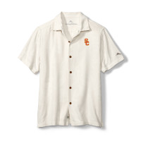 USC Trojans Men's Tommy Bahama SC Interlock Al Fresco Tropics Jacquard Shirt